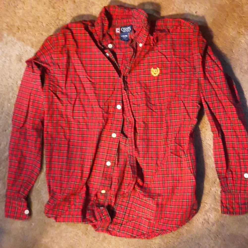 Boys chaps button down shirt-L(16-18)